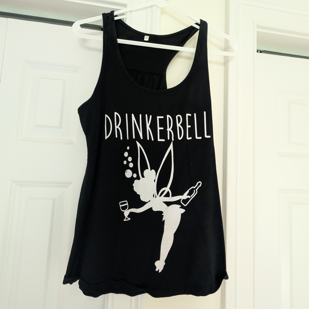 Black Disney Drinkerbell Tank Top